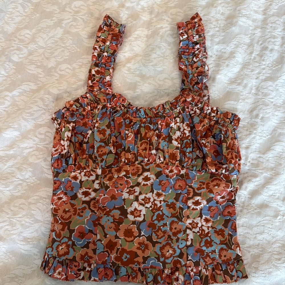 Love the Label Floral corset/bustier style top